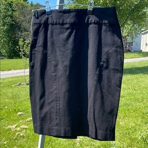 Elegant Black Pencil Skirt